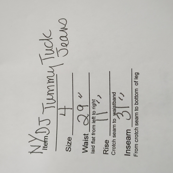 NYDJ Tummy Tuck boot cut jeans Size 4, 29" waist Repaired Flaw - Picture 6 of 8